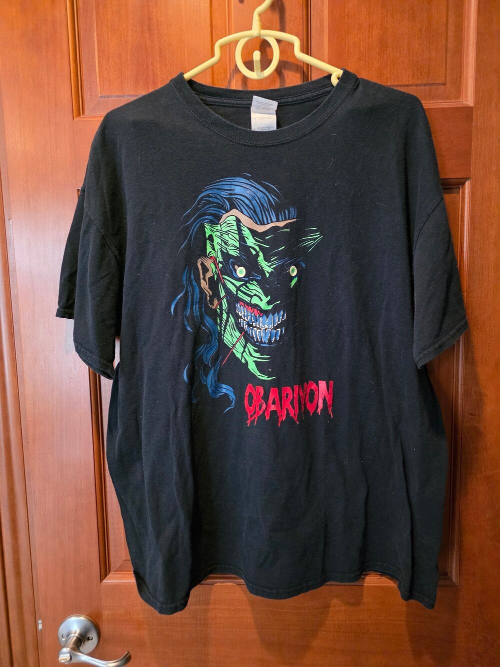 Obariyon Jorker Mask Wrestling Black T-Shirt Men's Size XL